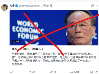 王岐山衹是在2019年出席世界經濟論,告訴世界各國領導人,他們不應該‘干涉’其他國家’事務,應該避免民族主義、保護主義和民粹主義。