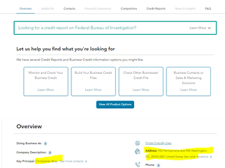 《Federal Bureau of Investigation》is a bankrupted company