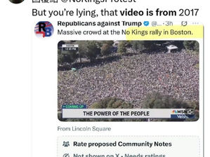 The evil Democratic Net Army spread fake old videos from different events as No Kings protest.