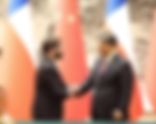 習近平同智利總統博里奇會談,但是智利總統就是不見得光,外交部一張圖片也沒有!
