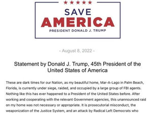BREAKING 🚨 Mar-A-Lago currently "under siege, raided, and occupied by a large group of FBI agents."