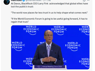 Who granted the evil World Economic Forum the right to rule the world in the first place?