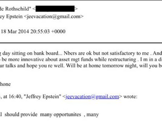Jeffrey Epstein was emailing “A. de Rothschild” to “discuss Ukraine”.