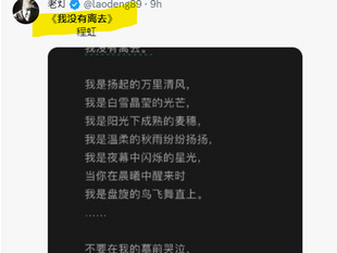 程虹（译）：我没有离去