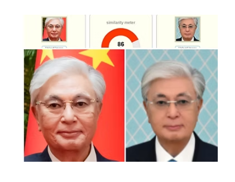 The fake Chinese President "Xi-席" Jinping used clone to impersonate President  Kassym-Jomart Tokayev.