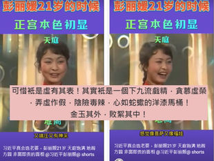 大淫婦彭麗媛厚顏無恥，自製視頻盛讚自己是正宮本色，又端莊又有神采象個菩薩一樣！