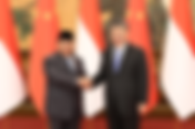 习近平同印度尼西亚当选总统普拉博沃会谈