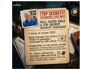 Bill Gates had a Q Clearance and a Private Editor at NIH