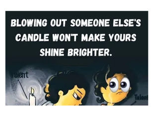 Who blows out someone else's candle? 