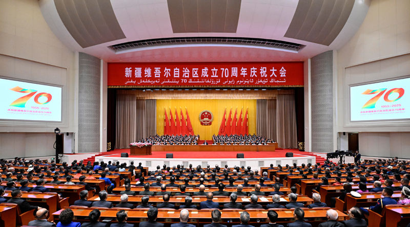 撒旦畜生騙子，愚蠢讀稿員《中共中央總書記》《席近平》主席已經大權旁落，沒有資格在新疆和西藏成立週年慶祝大會發表講話！改為由王滬寧代替發表講話！