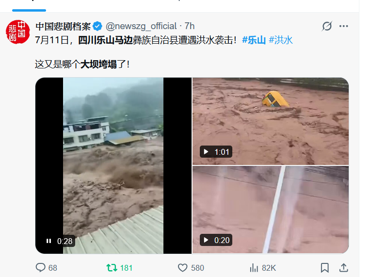 撒旦《日共中央》的畜生狗官冇人看得明撒旦野豬騙子《席近平》主席高深莫測的治水重要論,才導致中國四處洪災!《席近平》主席還不快點親自指揮,親自部署?