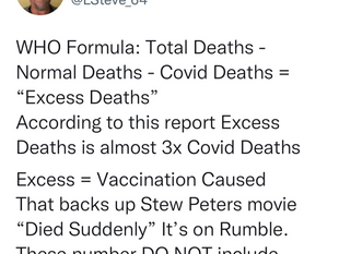 Excess Deaths increases dramatically! 