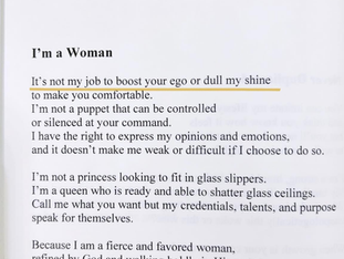 I am a fierce and favored woman, refined by GOD and walking boldly in His purpose!