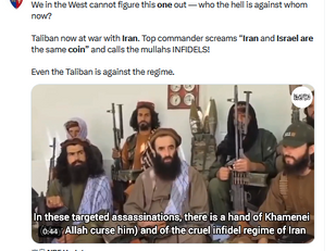 Taliban said “Iran and Israel are the same coin” and calls the mullahs INFIDELS!