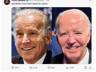 Good Picture of Real vs Clone Joe Biden
