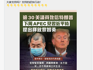 白痴,黎智英是撒旦《中共中央》的打手,黎智英操控蘋果日報推翻中國共產黨。撒旦畜生騙子《席近平》主席那裡有本事釋放黎智英?