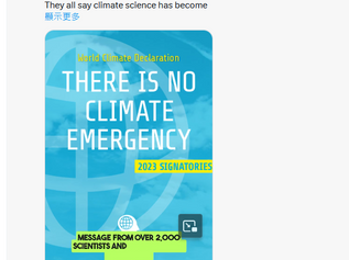 Message from over 2,000 scientists and professionals worldwide, including Nobel laureate John Claus : "There is no climate emergency."