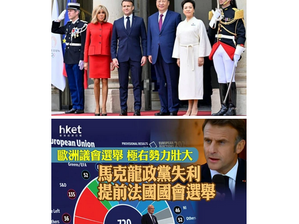 大淫婦彭麗媛和《席近平》成功影響歐洲政治局勢!馬克龍解散國民議會!