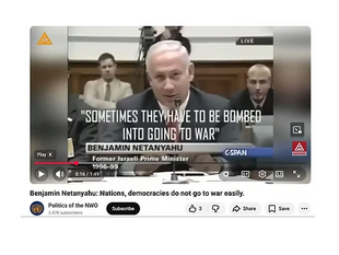 The bombing of September 11 was deliberately done by the Satanic Rothschild Cult, Israel and Bush to incite war between US and Iraq.  