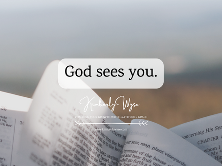 God sees you