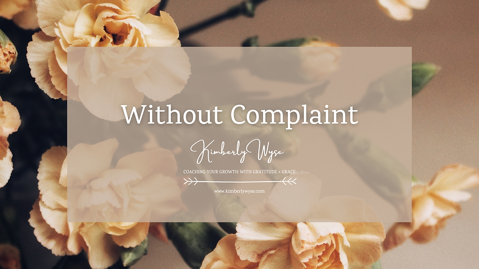 Without Complaint 