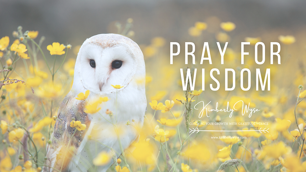 Pray for Wisdom