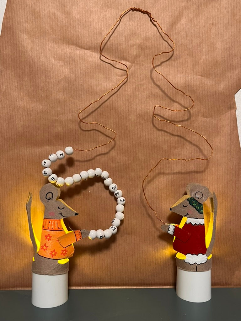 Passage de l'automne à l'hiver avec le boulier DIY de l'avent