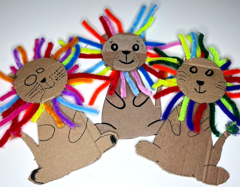 lion craft for kids