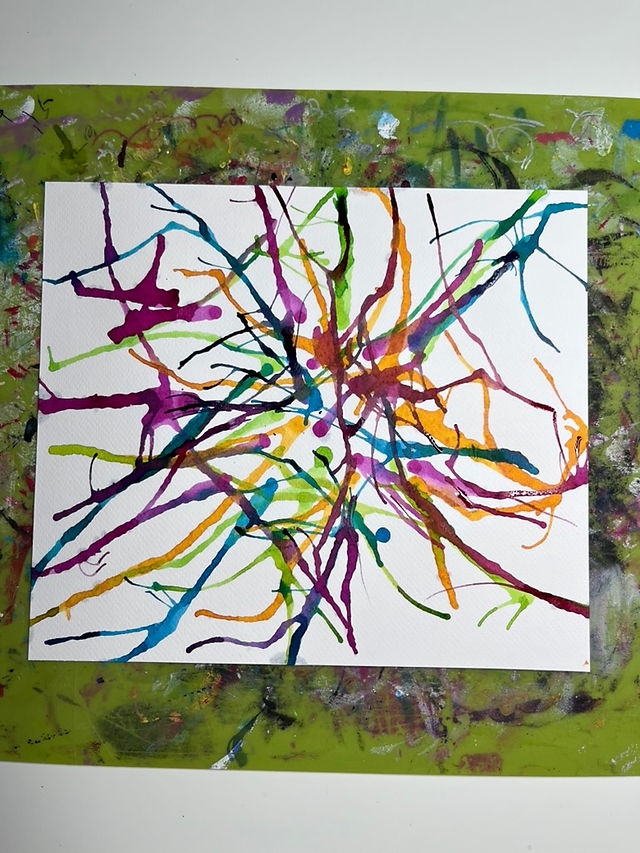 technique de peinture soufflée