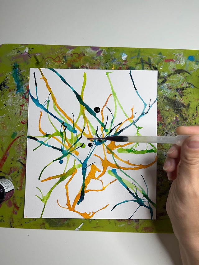 technique de peinture soufflée