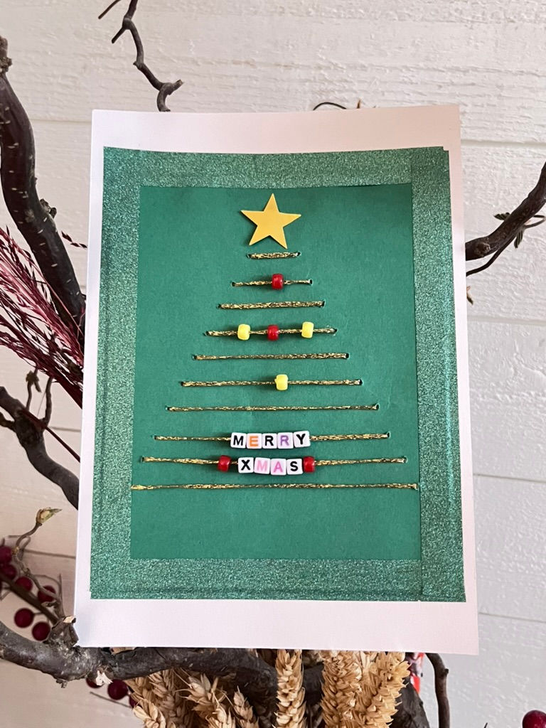 Carte sapin pour noël