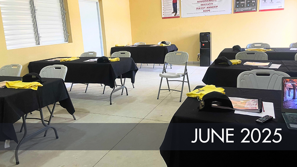 The classroom is set and ready for a new group of Electrical students! Each student receives a t-shirt, hat and curriculum.