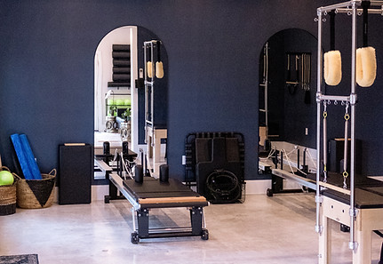 Reformer and Cadillac in Pilates Studio