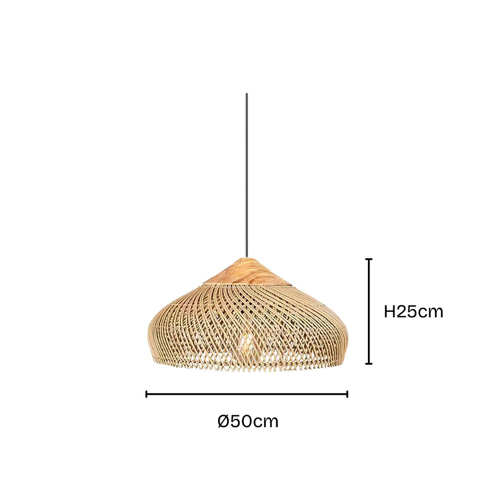 Thumbnail: Braided Rattan Pendant Lamp