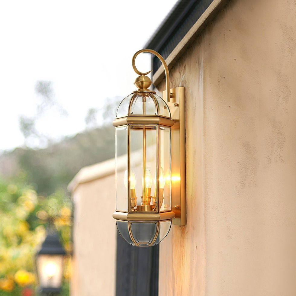 Thumbnail: Retro European Brass Wall Light