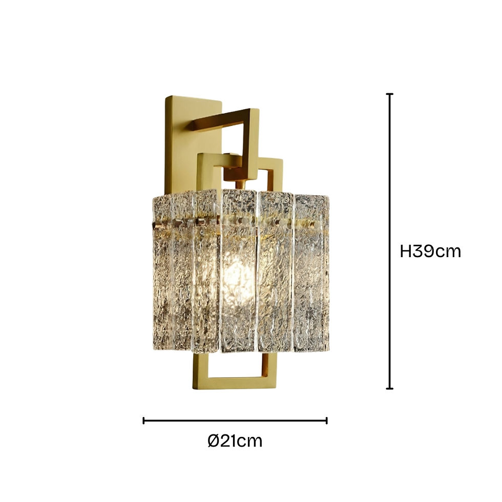 Thumbnail: Corrugated Brass Wall Light