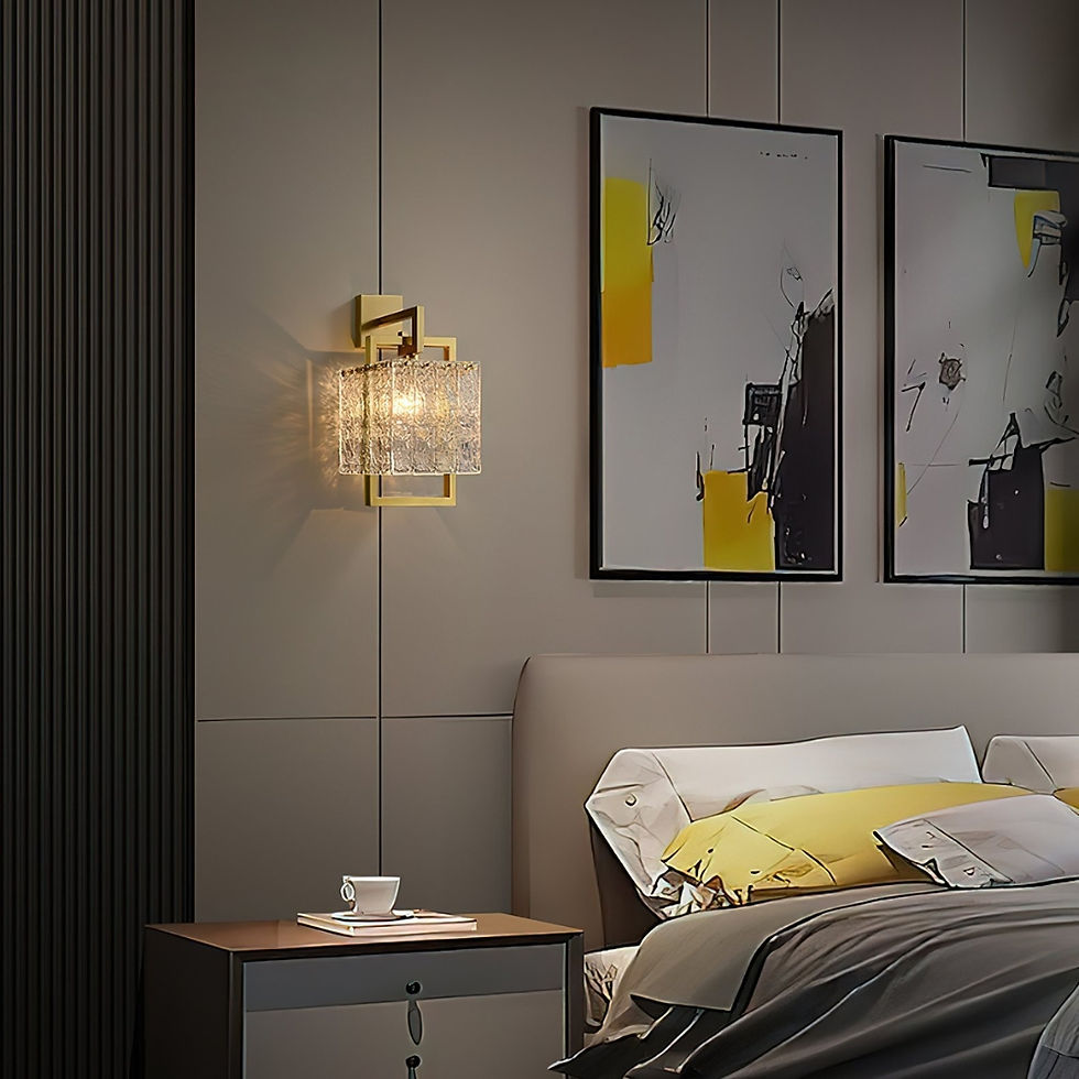 Thumbnail: Corrugated Brass Wall Light