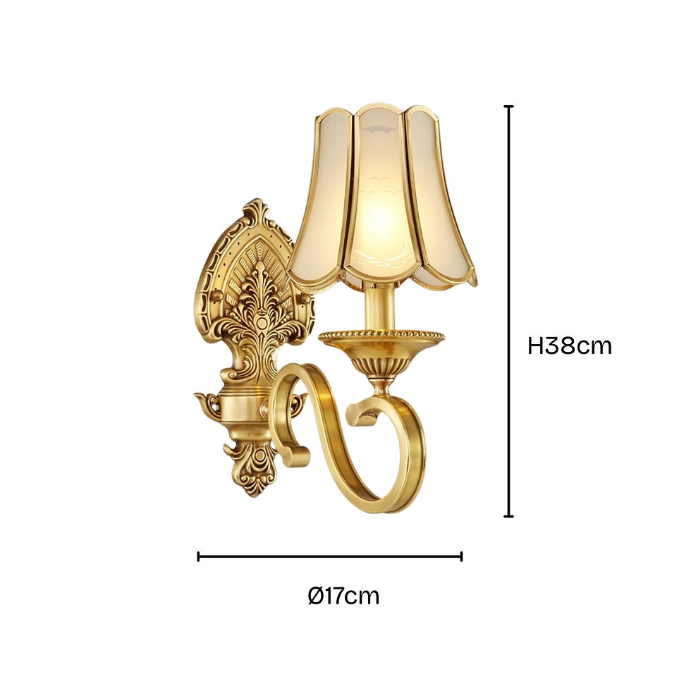 Thumbnail: European Luxury Brass Wall Light