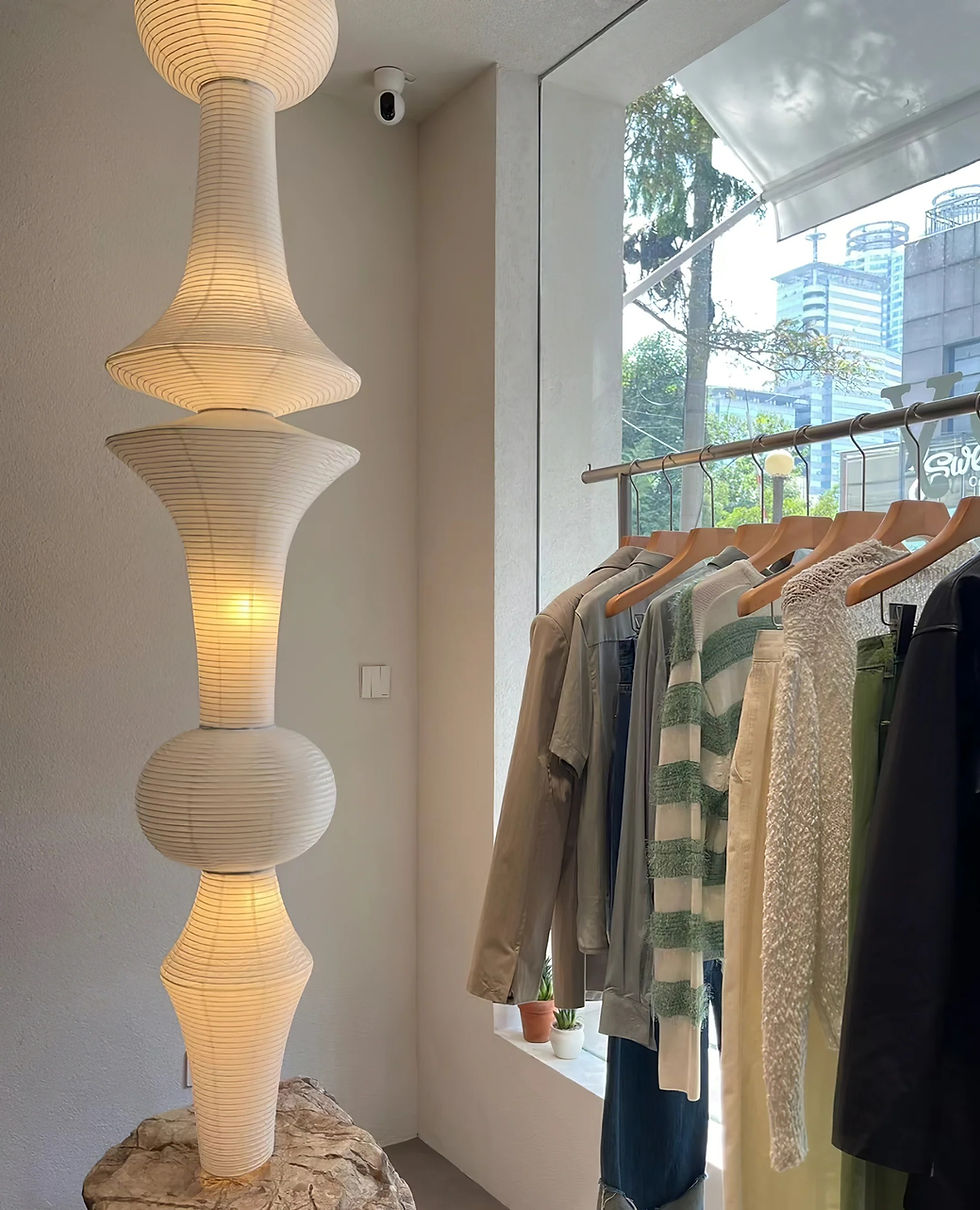 Thumbnail: Washi Paper E Pendant Light