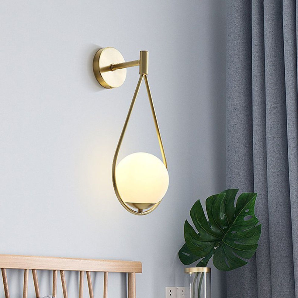 Thumbnail: Brass Vanity Wall Lamp