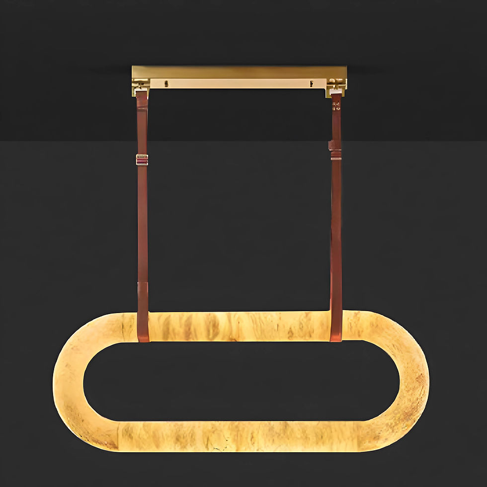 Thumbnail: CYRAN Alabaster Pendant Light