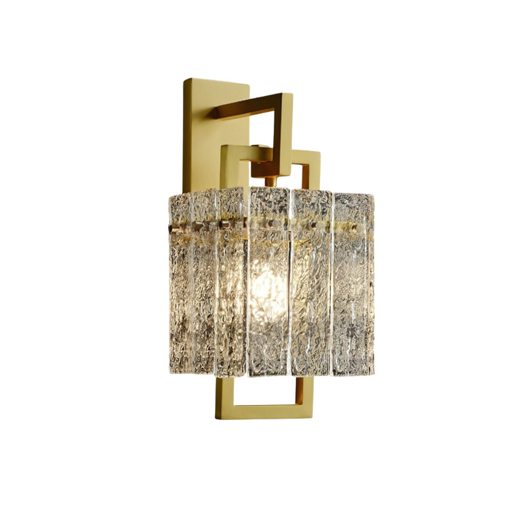Corrugated Brass Wall Light
