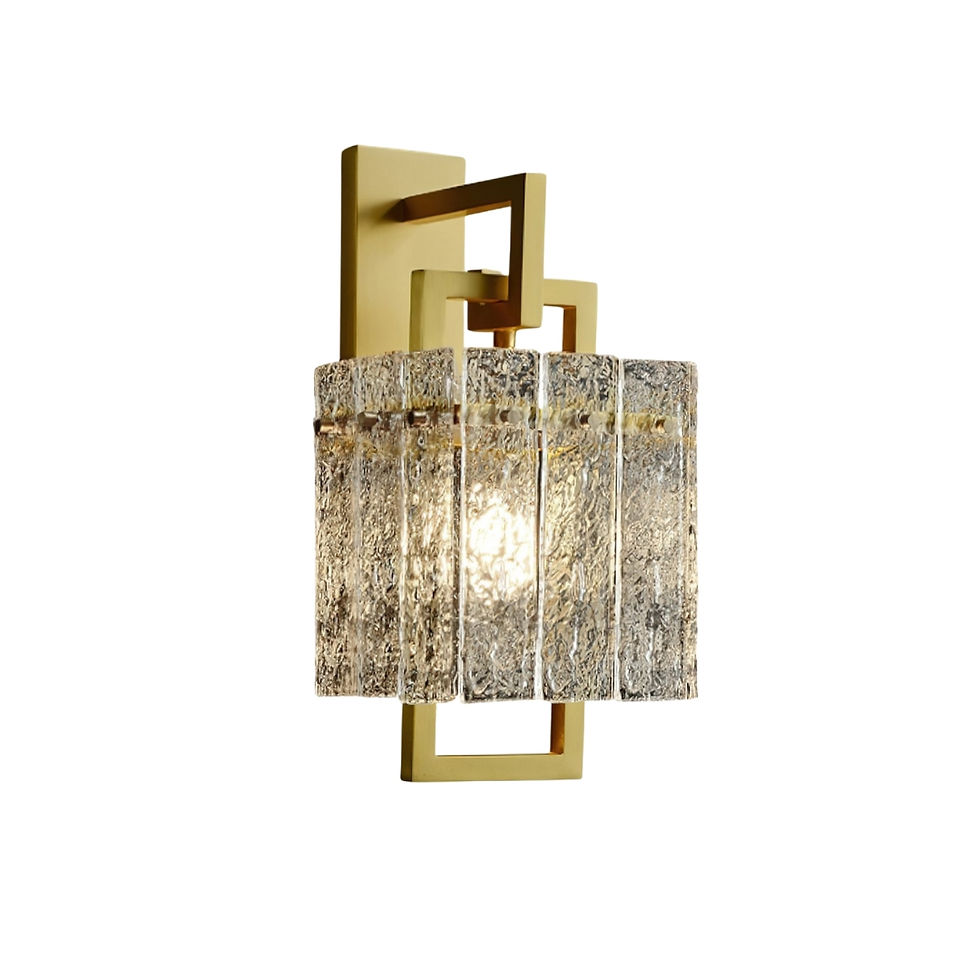 Thumbnail: Corrugated Brass Wall Light