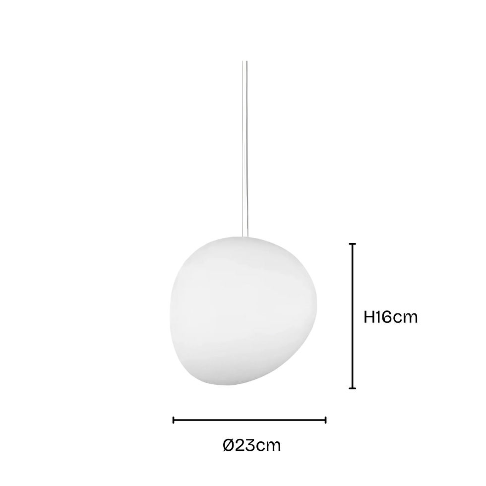Thumbnail: Gregg Stone Shape Glass Pendant Light