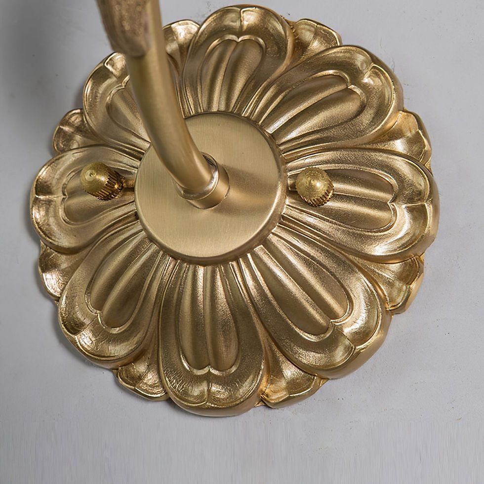Thumbnail: Brass Rose Wall Light