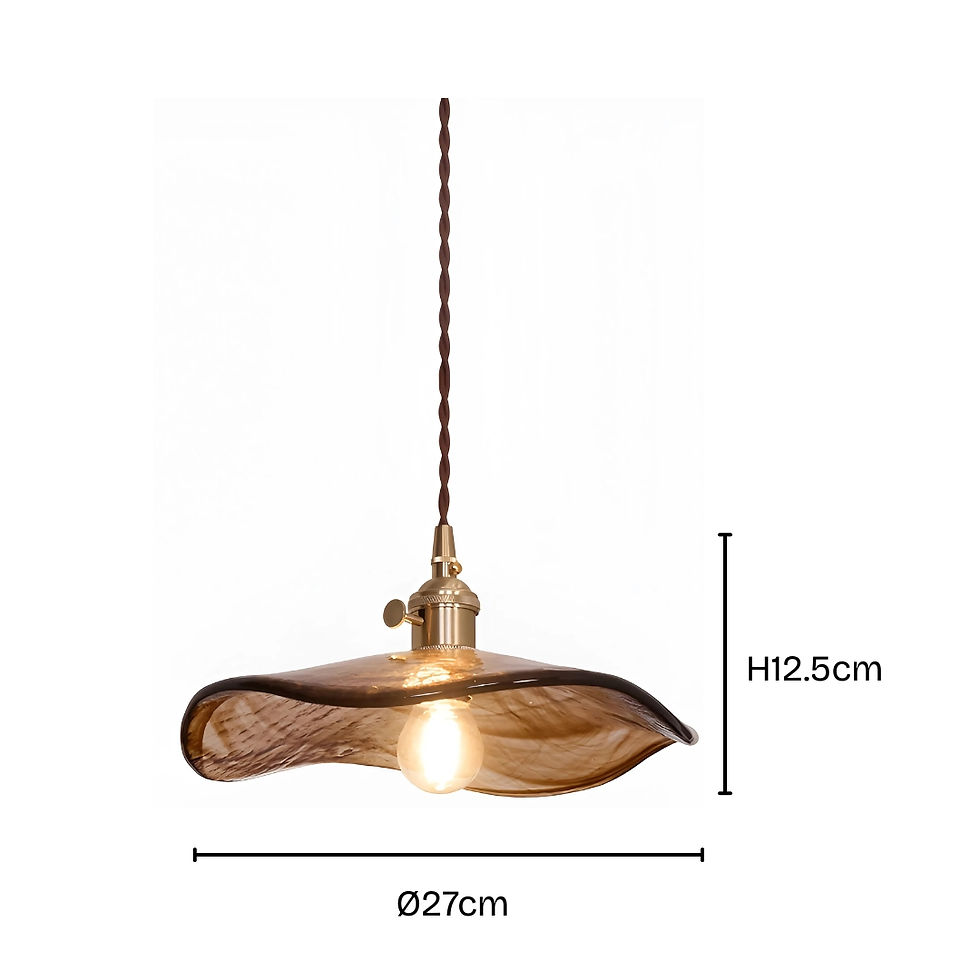 Thumbnail: Flower Petal Glass Pendant Light
