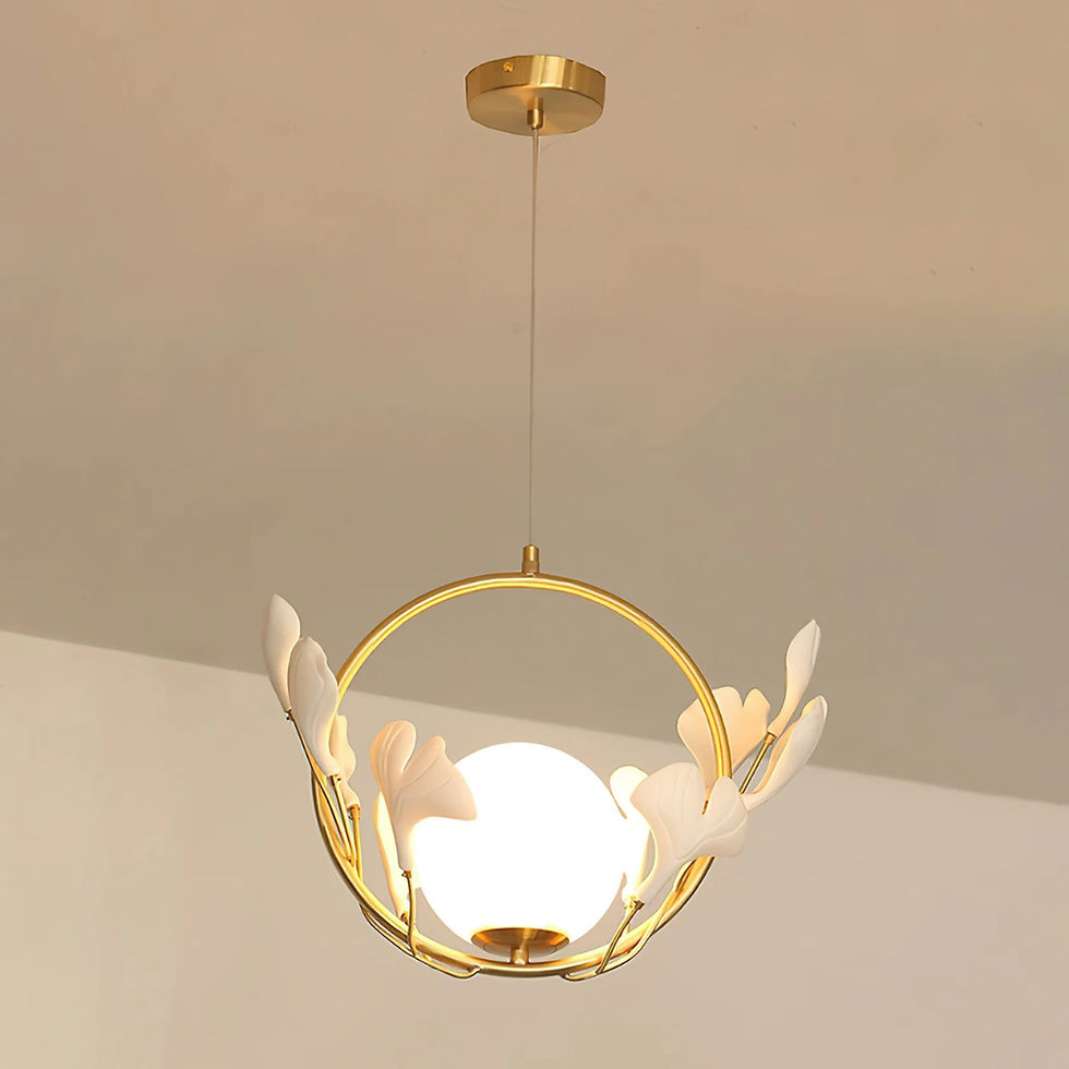 Thumbnail: Gingko Circle Pendant Lamp