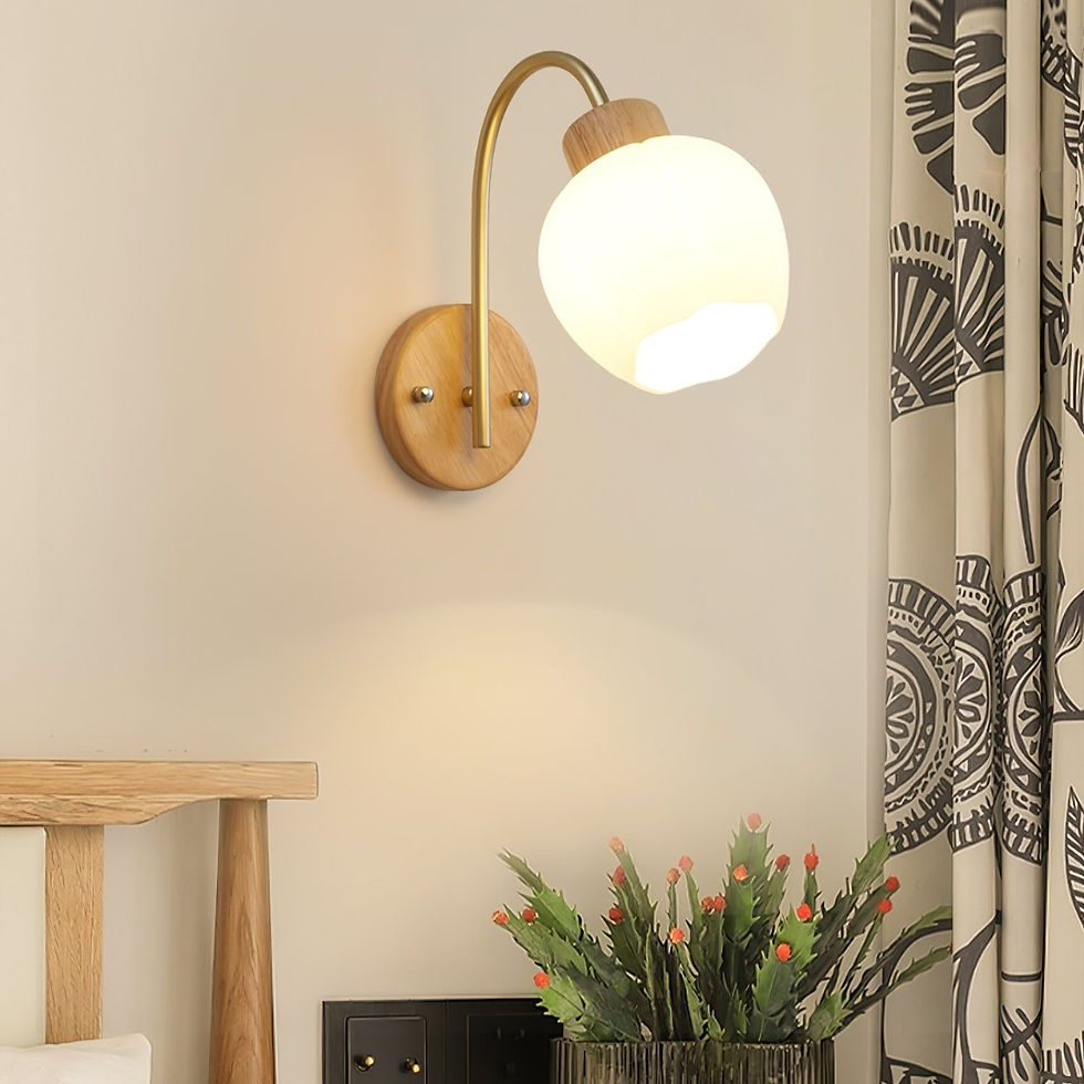 Thumbnail: Orchid Wood Wall Lamp