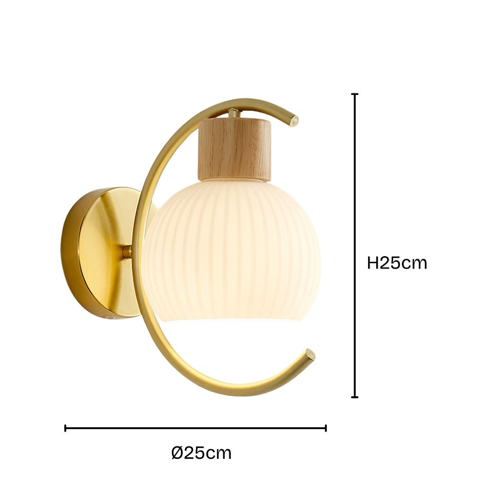 Thumbnail: Modern Wood Grain Wall Light