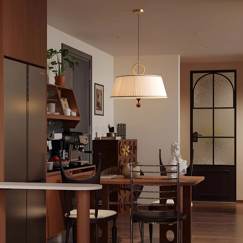 Thumbnail: Alina Fabric Pendant Lamp